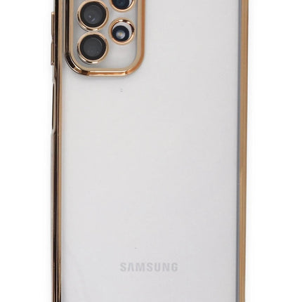Samsung Galaxy A23 4G Razer Lensli Silikon Kılıf - Gold 2