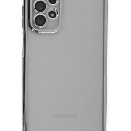 Samsung Galaxy A23 4G Razer Lensli Silikon Kılıf - Gümüş 2