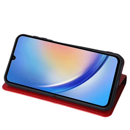 Samsung Galaxy A24 4G Trend S Plus Kapaklı Kılıf - Kırmızı 3