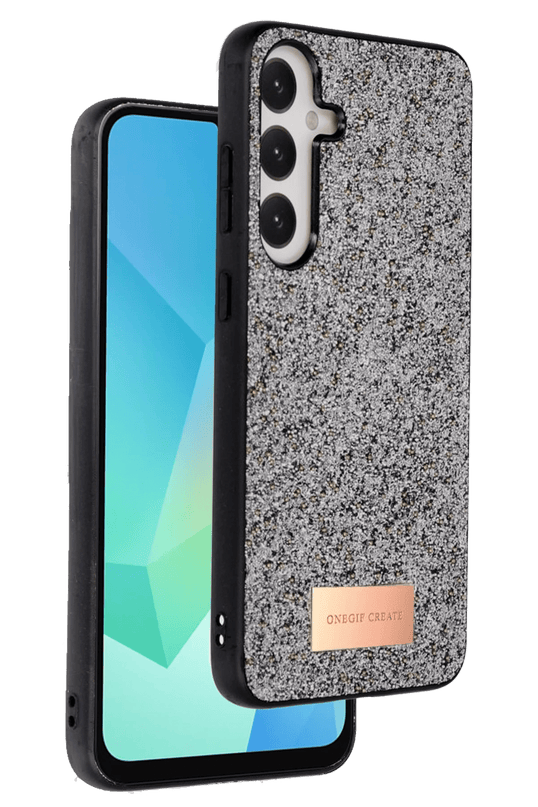 Samsung Galaxy A26 Bright Simli Kapak Kılıf - Gümüş