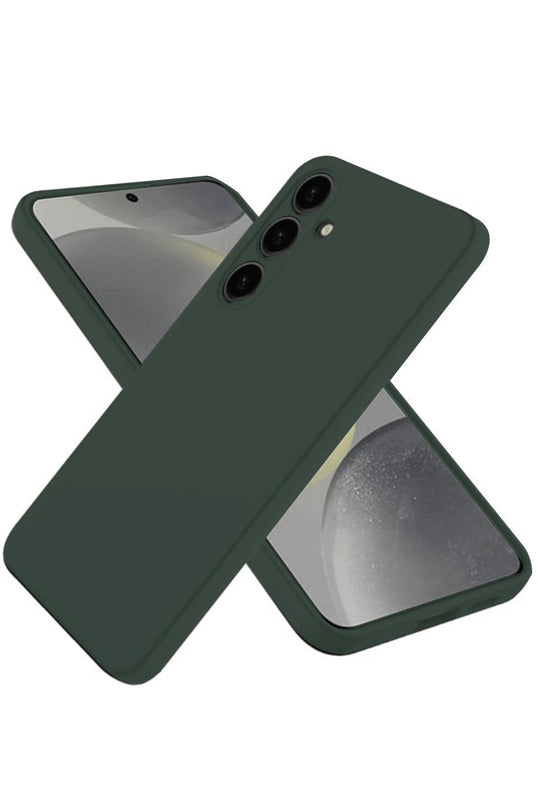 Samsung Galaxy A26 First Silikon Kılıf - Koyu Yeşil