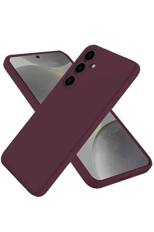 Samsung Galaxy A26 First Silikon Kılıf - Mürdüm