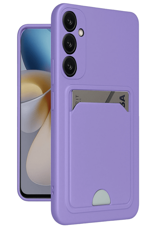 Samsung Galaxy A26 Kelvin Kartvizitli Silikon Kılıf - Lila