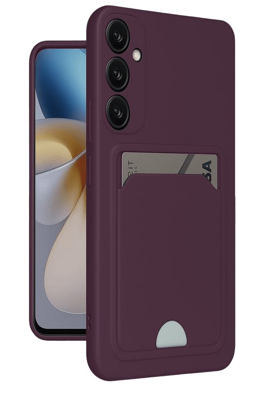 Samsung Galaxy A26 Kelvin Kartvizitli Silikon Kılıf - Derin Mor