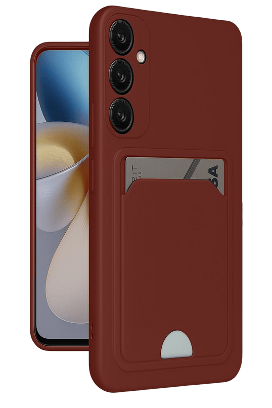 Samsung Galaxy A26 Kelvin Kartvizitli Silikon Kılıf - Bordo
