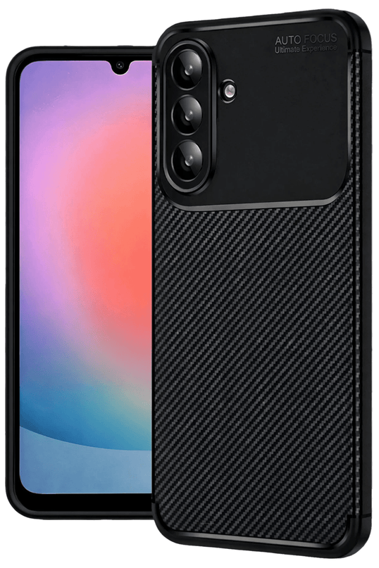 Samsung Galaxy A27 5G Auto Focus Karbon Kapak Kılıf - Siyah