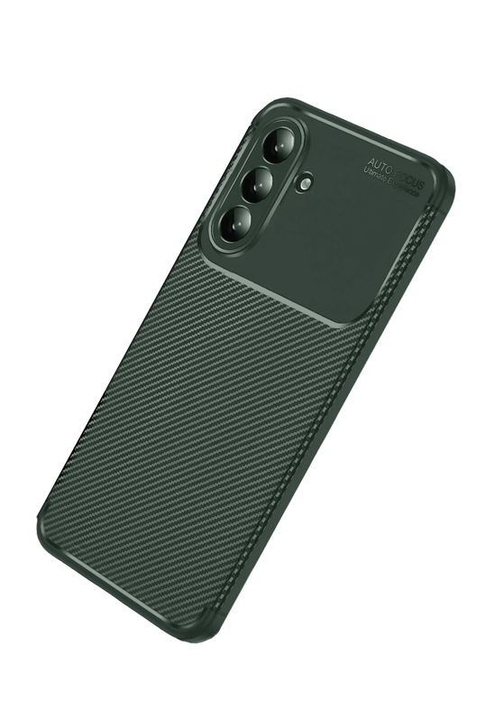 Samsung Galaxy A27 5G Auto Focus Karbon Kapak Kılıf - Yeşil 3