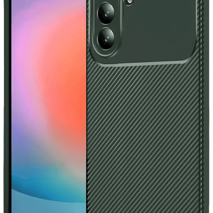 Samsung Galaxy A27 5G Auto Focus Karbon Kapak Kılıf - Yeşil