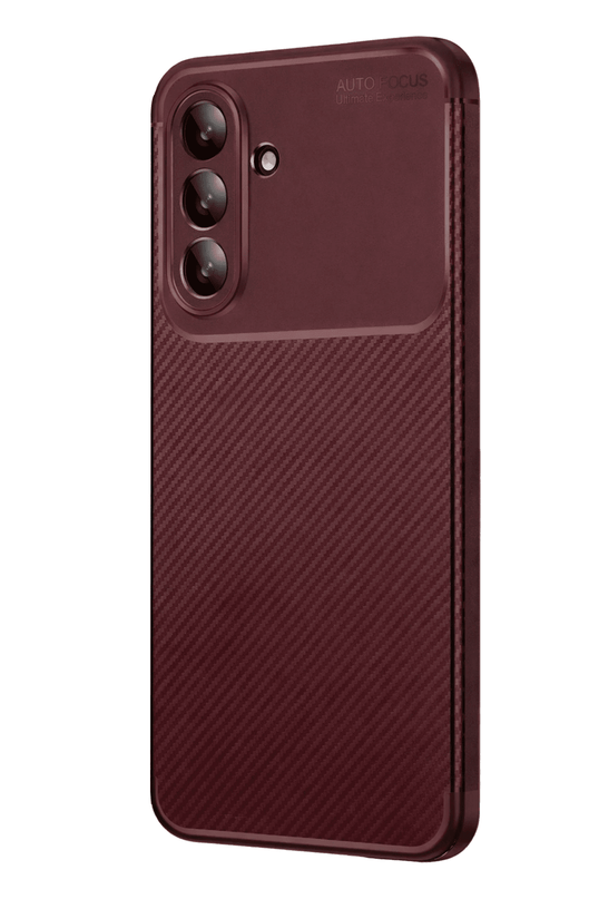 Samsung Galaxy A27 5G Auto Focus Karbon Kapak Kılıf - Bordo 2