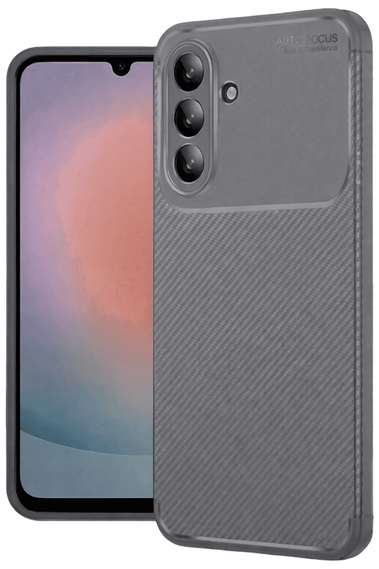 Samsung Galaxy A27 5G Auto Focus Karbon Kapak Kılıf - Gri