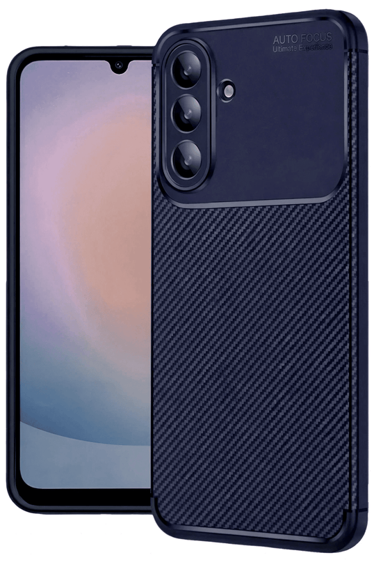 Samsung Galaxy A27 5G Auto Focus Karbon Kapak Kılıf - Lacivert