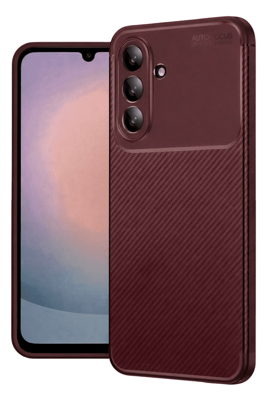 Samsung Galaxy A27 5G Auto Focus Karbon Kapak Kılıf - Bordo