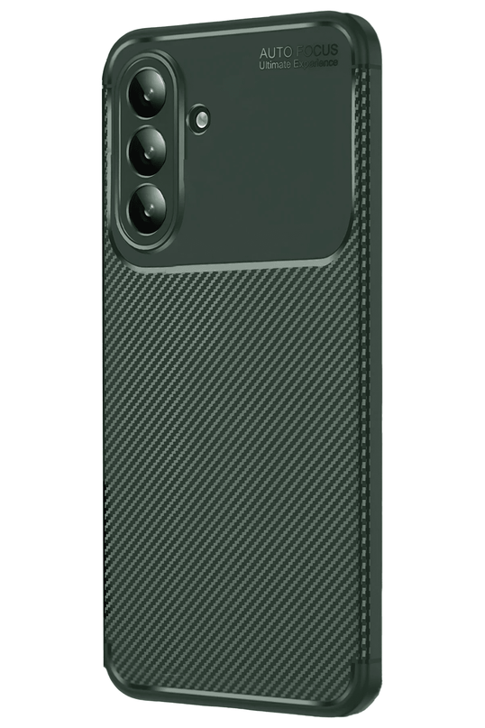 Samsung Galaxy A27 5G Auto Focus Karbon Kapak Kılıf - Yeşil 2