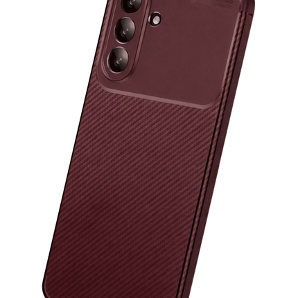 Samsung Galaxy A27 5G Auto Focus Karbon Kapak Kılıf - Bordo 3
