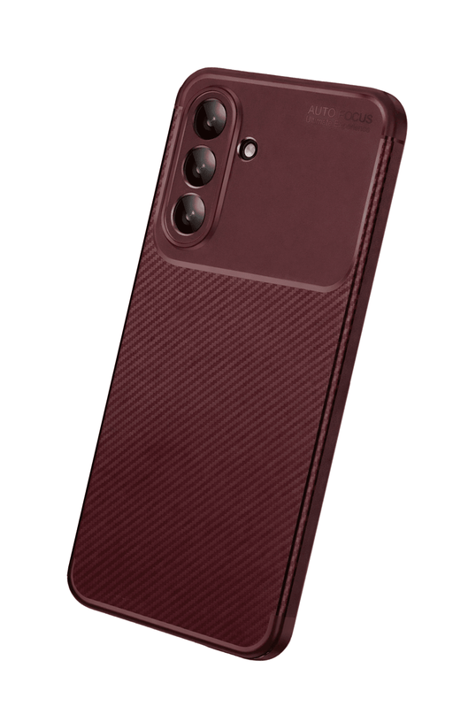 Samsung Galaxy A27 5G Auto Focus Karbon Kapak Kılıf - Bordo 3