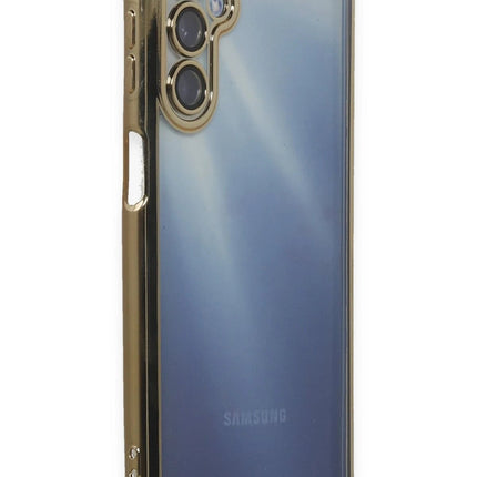 Samsung Galaxy A35 5G Razer Lensli Silikon Kılıf - Gold 2