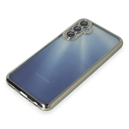 Samsung Galaxy A35 5G Razer Lensli Silikon Kılıf - Gümüş 4