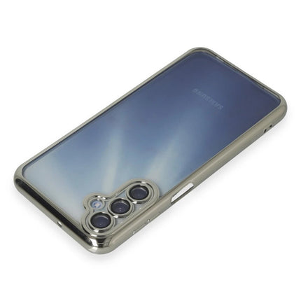Samsung Galaxy A35 5G Razer Lensli Silikon Kılıf - Gümüş 3