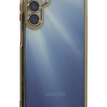 Samsung Galaxy A35 5G Razer Lensli Silikon Kılıf - Gold