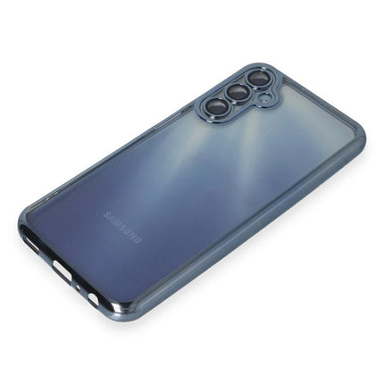 Samsung Galaxy A35 5G Razer Lensli Silikon Kılıf - Açık Mavi 4