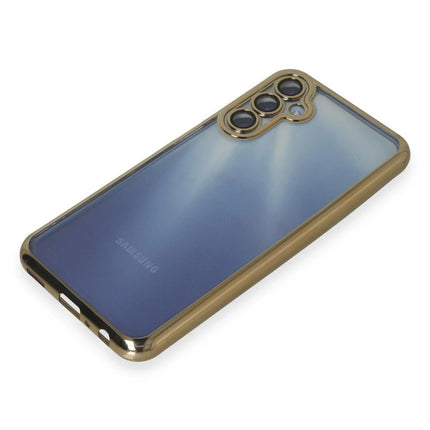 Samsung Galaxy A35 5G Razer Lensli Silikon Kılıf - Gold 4