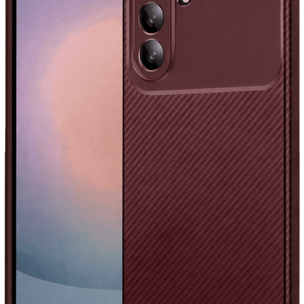 Samsung Galaxy A36 Auto Focus Karbon Kapak Kılıf - Bordo