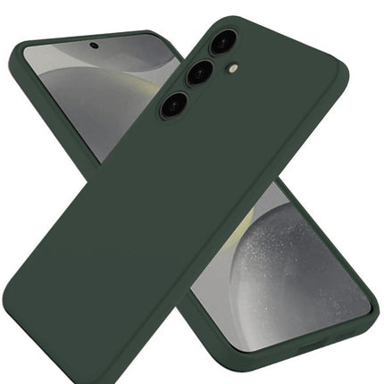 Samsung Galaxy A36 First Silikon Kılıf - Koyu Yeşil