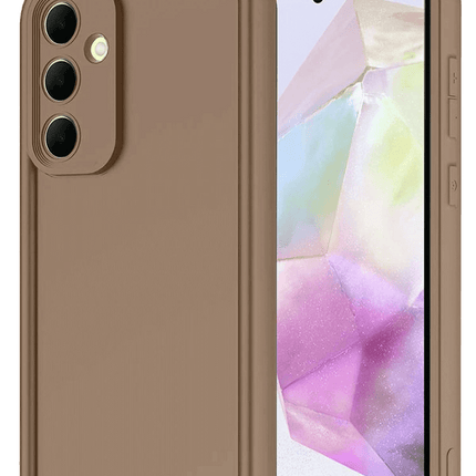 Samsung Galaxy A36 Viera Silikon Kılıf - Kahverengi