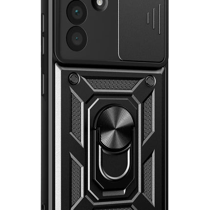 Samsung Galaxy A37 5G Pars Lens Yüzüklü Silikon Kılıf - Siyah 3