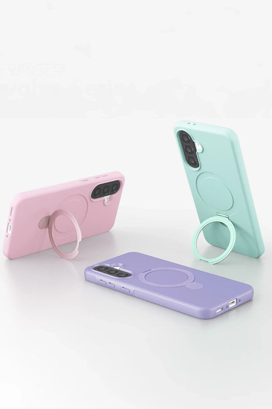 Samsung Galaxy A37 5G Regal Magsafe Standlı Kapak Kılıf - Siyah 4