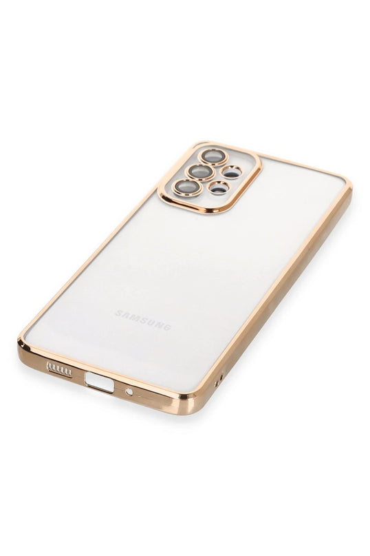 Samsung Galaxy A53 5G Razer Lensli Silikon Kılıf - Gold 4