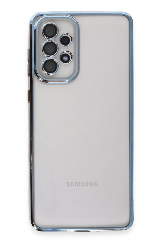 Samsung Galaxy A53 5G Razer Lensli Silikon Kılıf - Açık Mavi 2