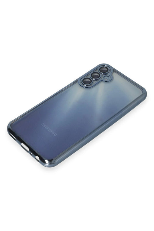 Samsung Galaxy A55 5G Razer Lensli Silikon Kılıf - Açık Mavi 4