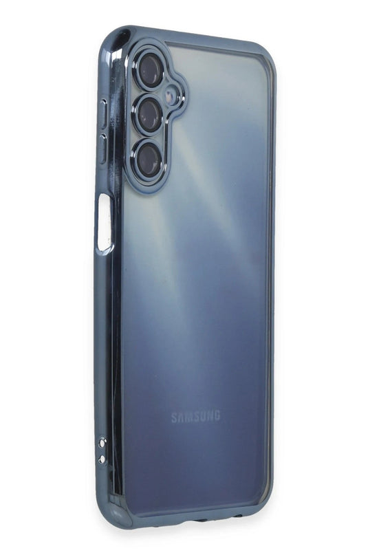 Samsung Galaxy A55 5G Razer Lensli Silikon Kılıf - Açık Mavi 2