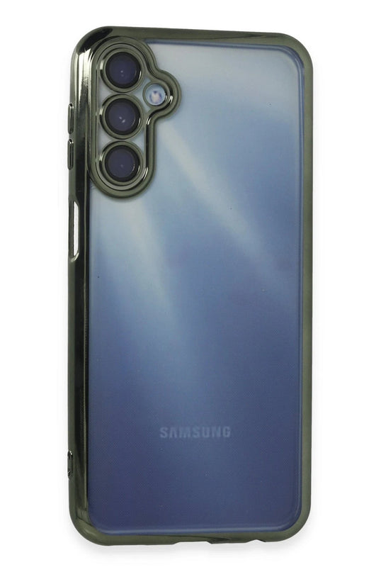 Samsung Galaxy A55 5G Razer Lensli Silikon Kılıf - Yeşil