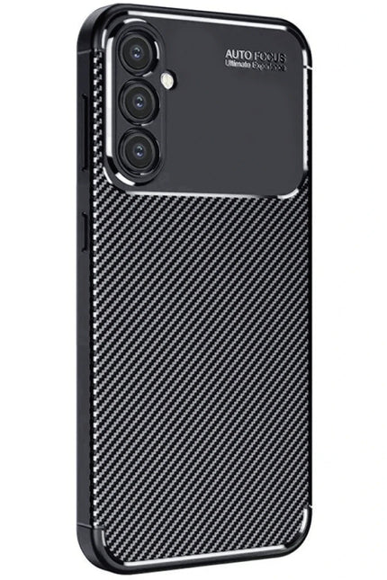 Samsung Galaxy A56 Auto Focus Karbon Kapak Kılıf - Siyah