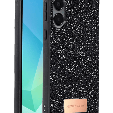 Samsung Galaxy A56 Bright Simli Kapak Kılıf - Siyah