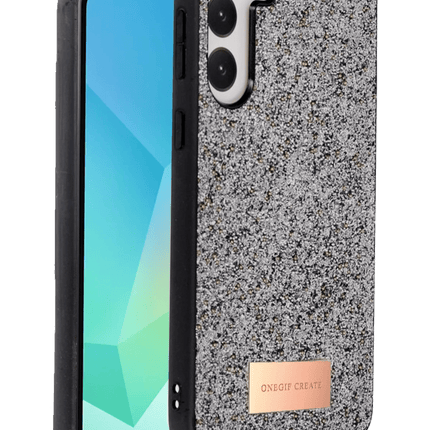 Samsung Galaxy A56 Bright Simli Kapak Kılıf - Gümüş