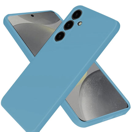 Samsung Galaxy A56 Nano içi Kadife Silikon Kılıf - Mavi