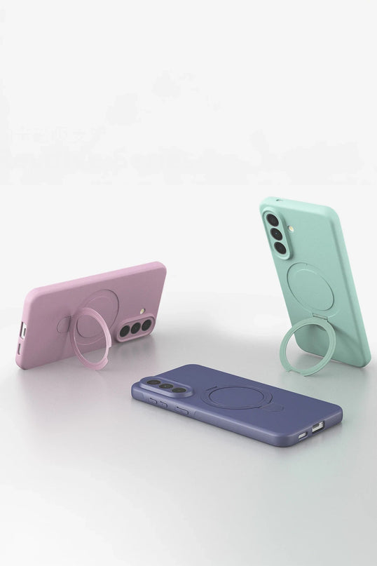 Samsung Galaxy A57 5G Regal Magsafe Standlı Kapak Kılıf - Siyah 4