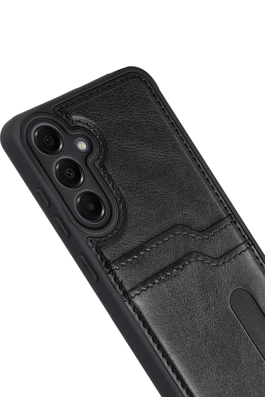 Samsung Galaxy M15 Sara Kartvizitli Deri Kılıf 3