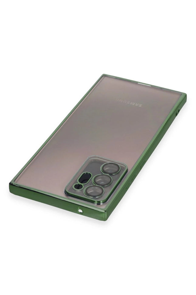Samsung Galaxy Note 20 Ultra Razer Lensli Silikon Kılıf - Yeşil 3