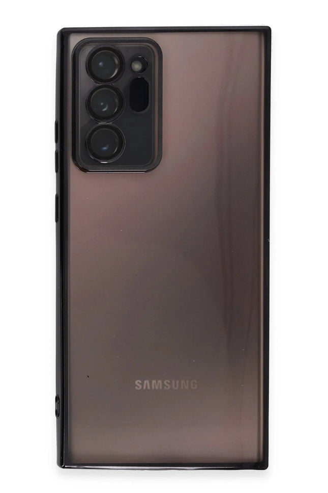 Samsung Galaxy Note 20 Ultra Razer Lensli Silikon Kılıf - Siyah 2