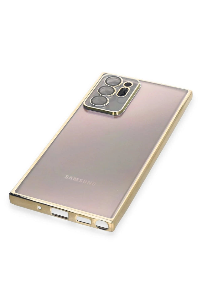 Samsung Galaxy Note 20 Ultra Razer Lensli Silikon Kılıf - Gold 4