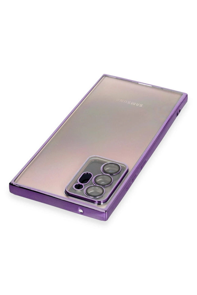 Samsung Galaxy Note 20 Ultra Razer Lensli Silikon Kılıf - Mor 3