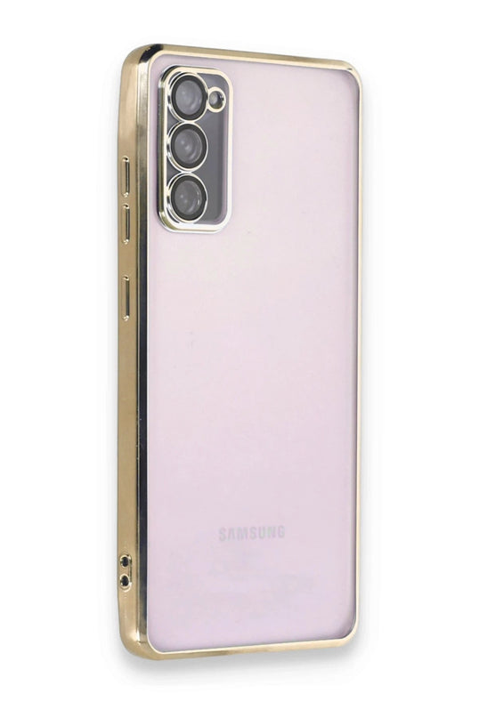Samsung Galaxy S20 FE Razer Lensli Silikon Kılıf - Gold