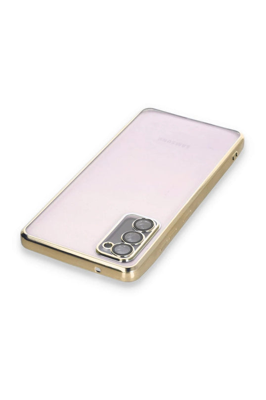 Samsung Galaxy S20 FE Razer Lensli Silikon Kılıf - Gold 3