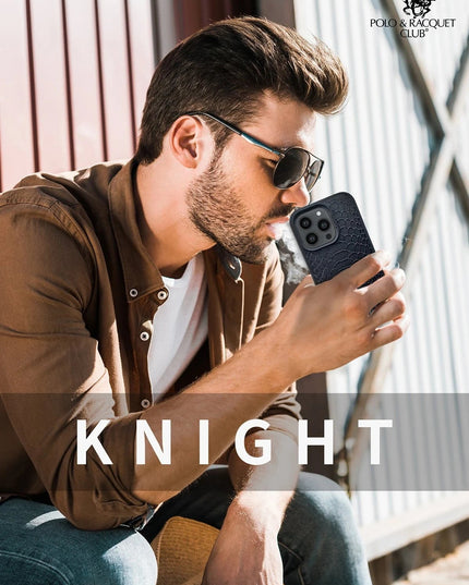 Samsung Galaxy S22 Ultra Knight Deri Kapak Kılıf - Siyah 3