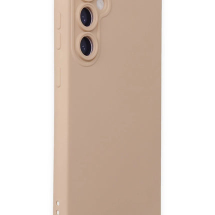 Samsung Galaxy S23 FE Nano içi Kadife Silikon Kılıf - Pudra 2