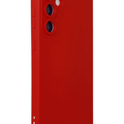 Samsung Galaxy S23 FE Nano içi Kadife Silikon Kılıf - Kırmızı 2